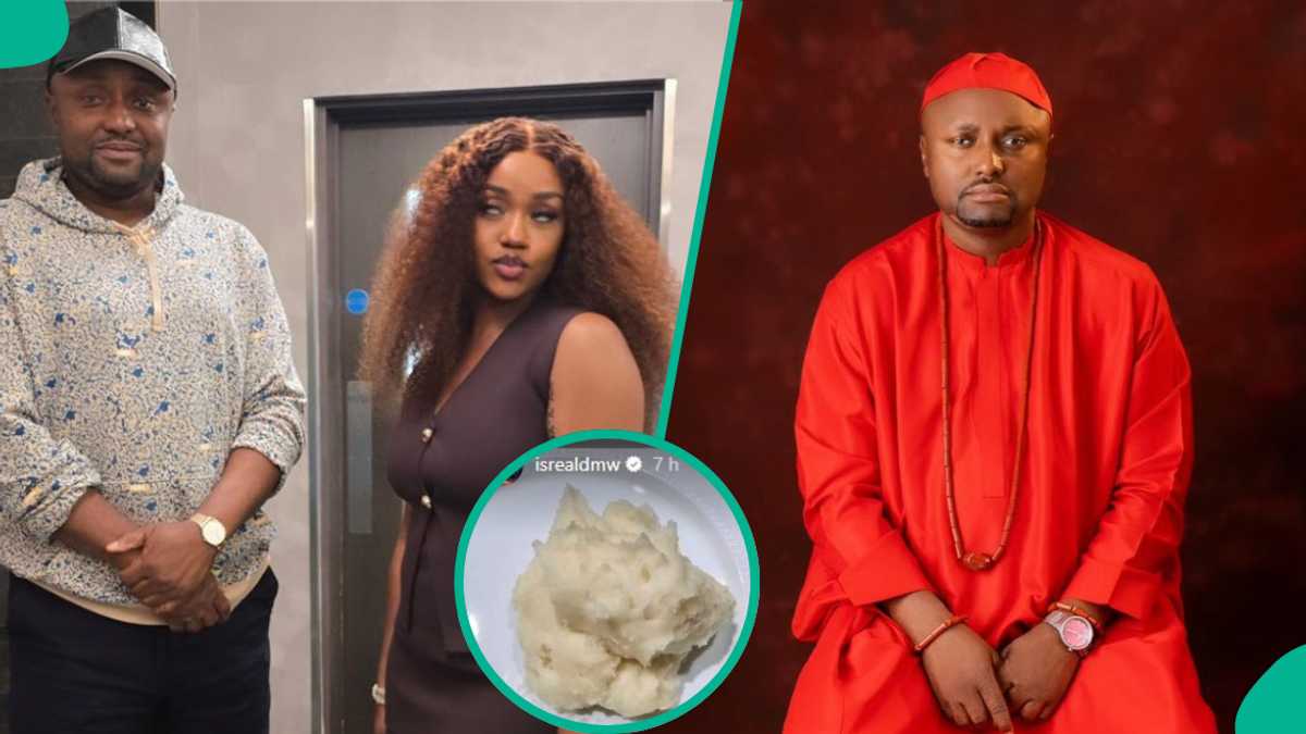 Isreal DMW Shares Pics of Nigerian Food Davido’s Wife Chioma Served Him in Atlanta: “Na for Dog?”