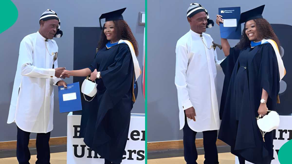 Lady Completes Studies in UK, Honours Father Who Sponsored Her from Primary School to Master's Level