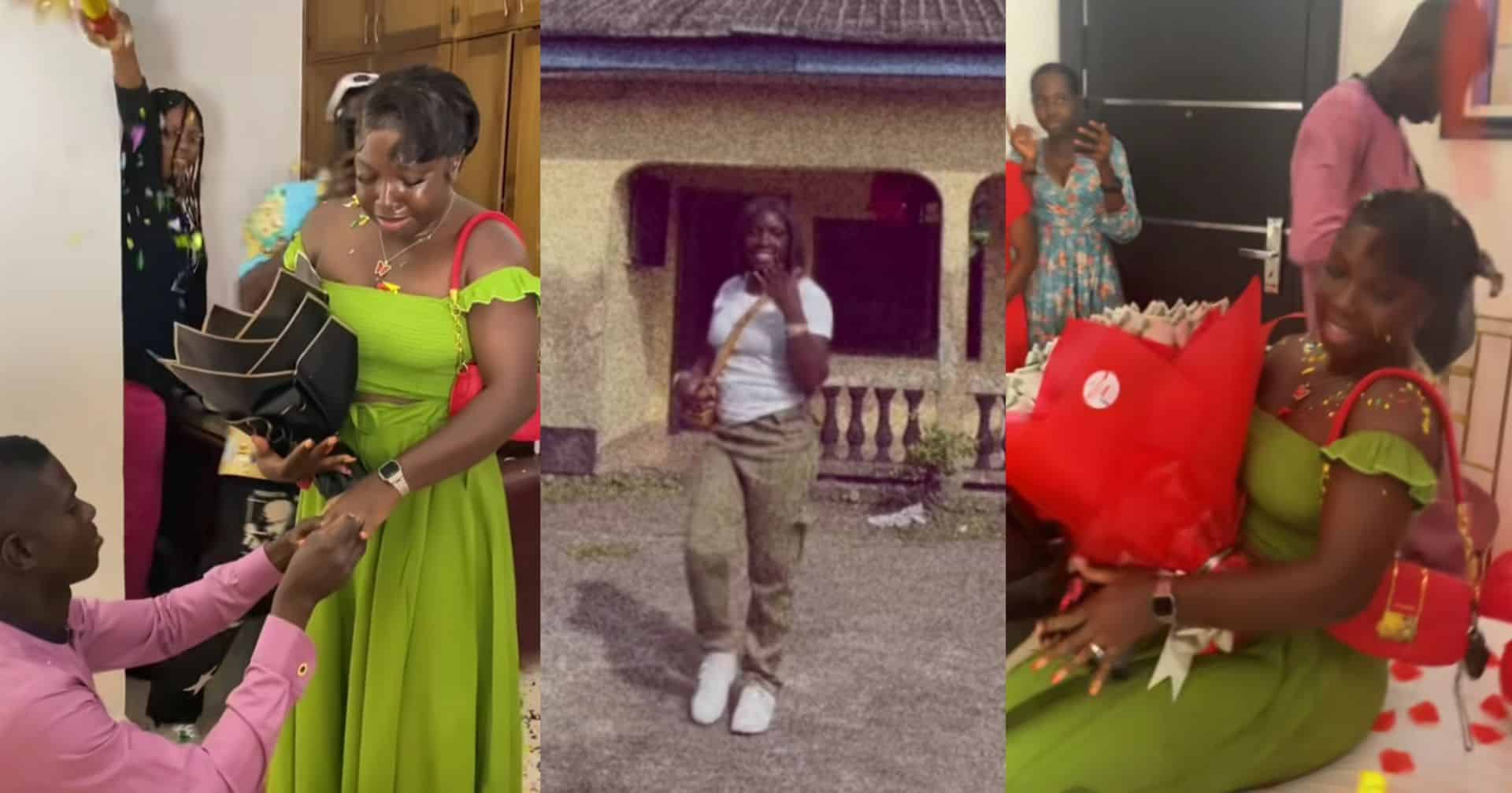 Lady gets engaged to soldier she met at NYSC camp