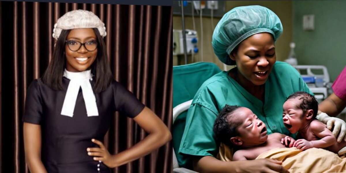 Lady celebrates aunt's miraculous birth of twins after 20 years of childlessness