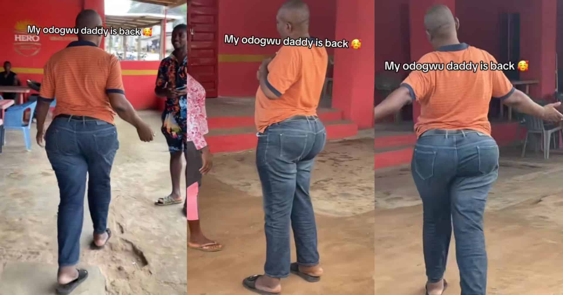 Mixed reactions trail video capturing man's unique body shape