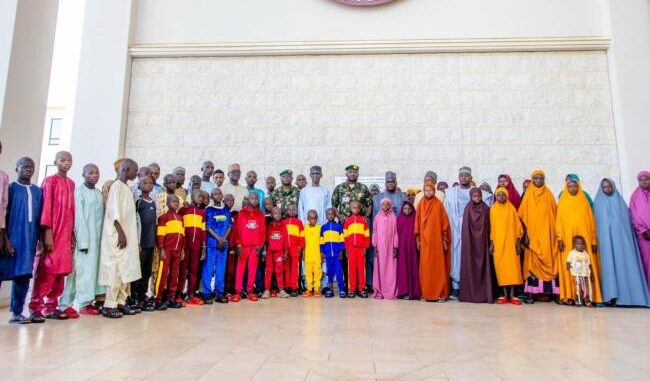 NSA Ribadu hands over 58 rescued victims including kids