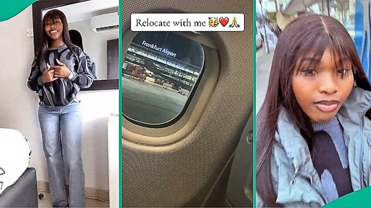 Nigerian Lady Finally Fulfils Dream of Relocating to Germany, Video Captures Her Exciting Trip