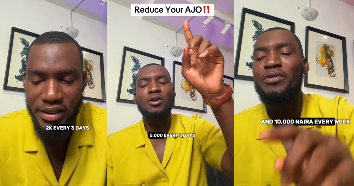 "Reduce your every time ajo and eat well" – Man counsels serial thrift contributors (VIDEO)