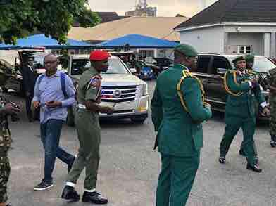 Remains Of Late COAS Lagbaja Arrive Lagos Airport