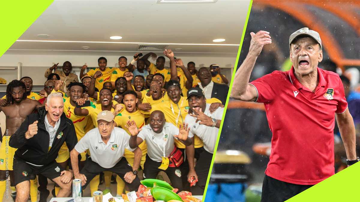 Rohr Attacked, Benin Players Held at Stadium After AFCON 2025Q Draw in Libya: Video