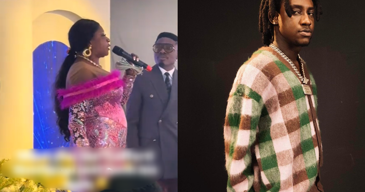 Shallipopi's mum ste@ls the show with an impressive performance of his song at an event in Edo State (VIDEO)