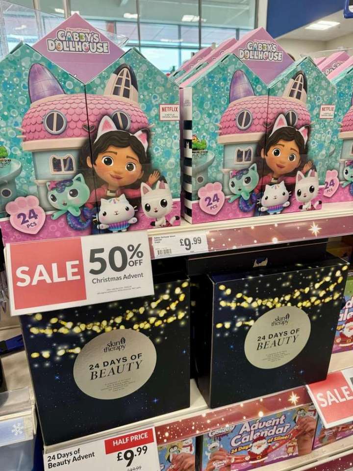 Shoppers can pick up a beauty advent calendar for just £9.99