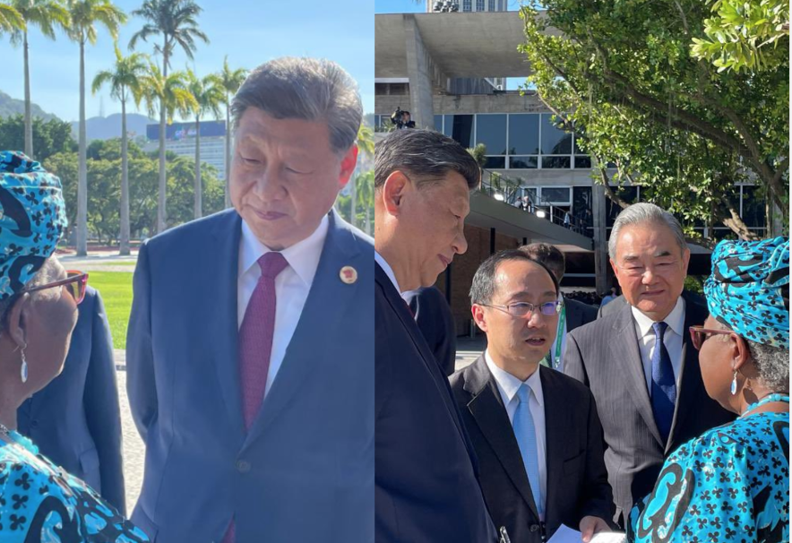 This photo of Chinese president, Xi Jinping with Ngozi Okonjo-Iweala at G20 meeting causes stir