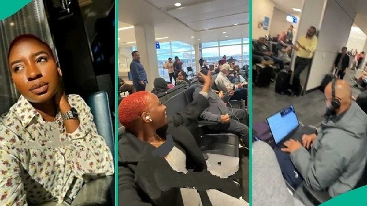 Video Shows Moment Lady Made Unexpected Announcement to Strangers at Airport, People React