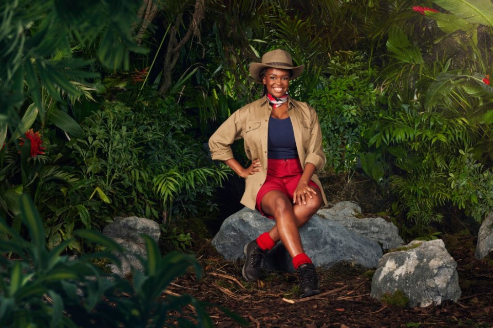 Oti Mabuse in her jungle uniform