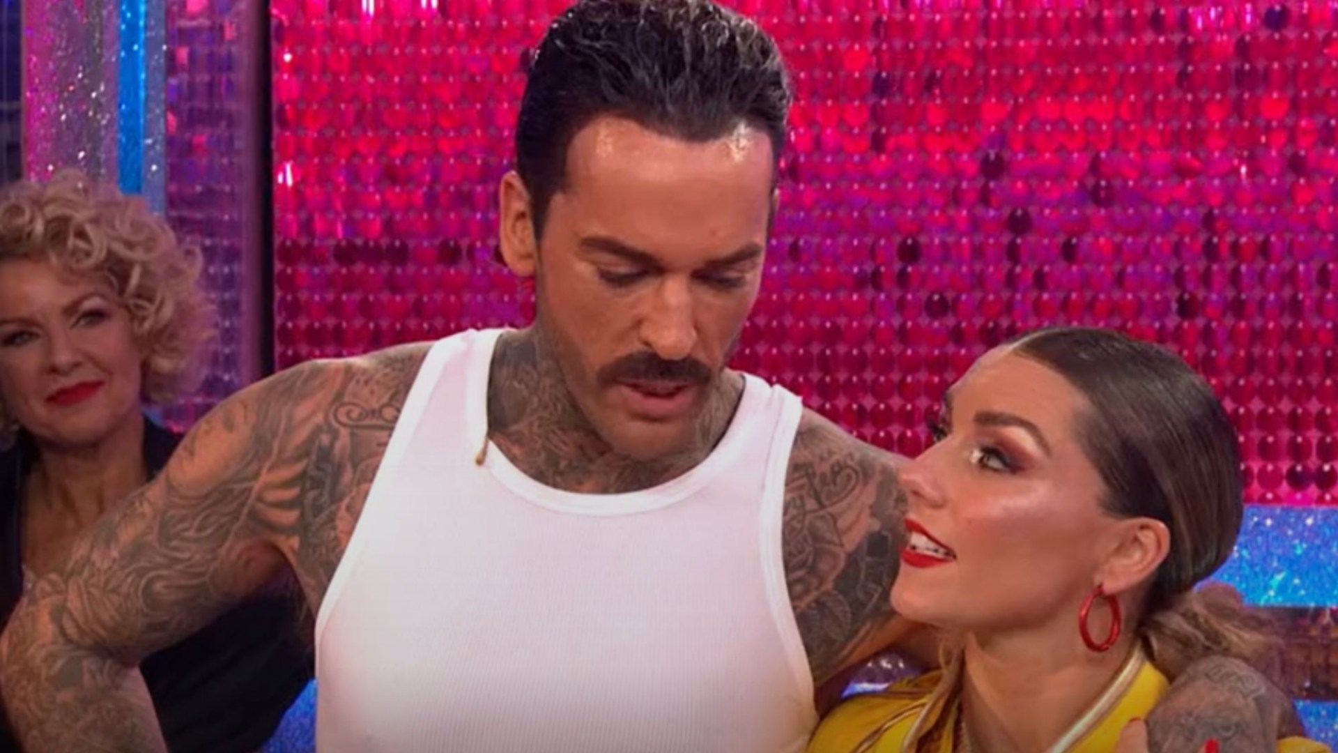 Watch the moment gutted Pete Wicks whispers sweet message to Strictly partner Jowita seconds after dance move error