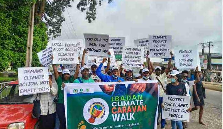 Youths Stage Climate Walk, Demand Justice For Africa