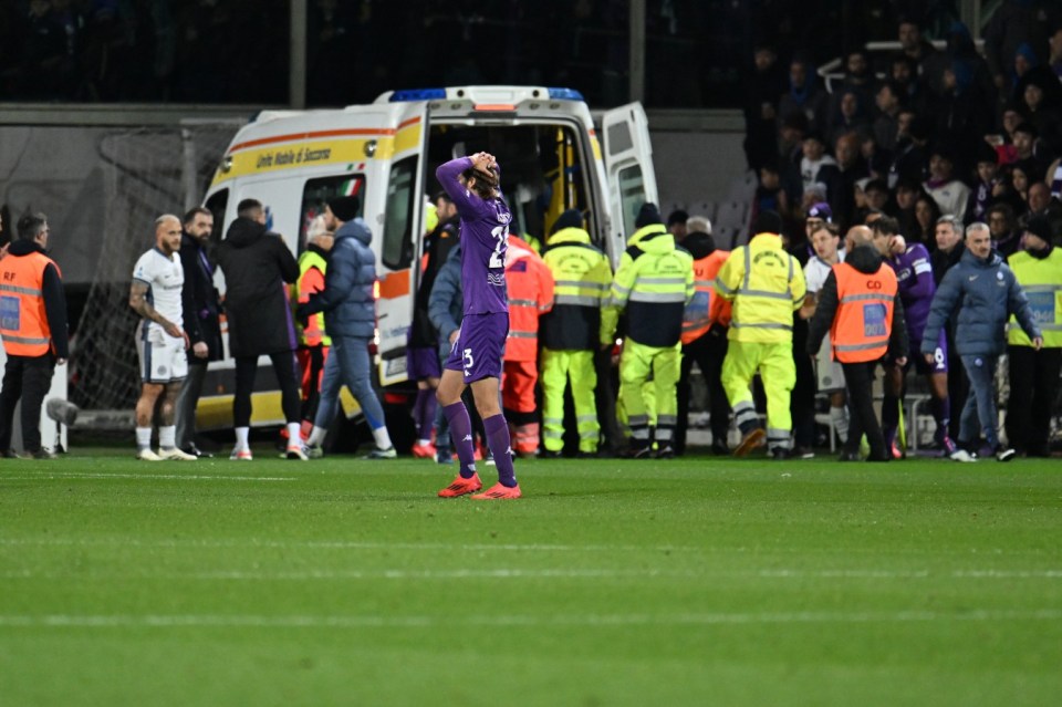 Bove collapsed during Fiorentina's game against Inter Milan