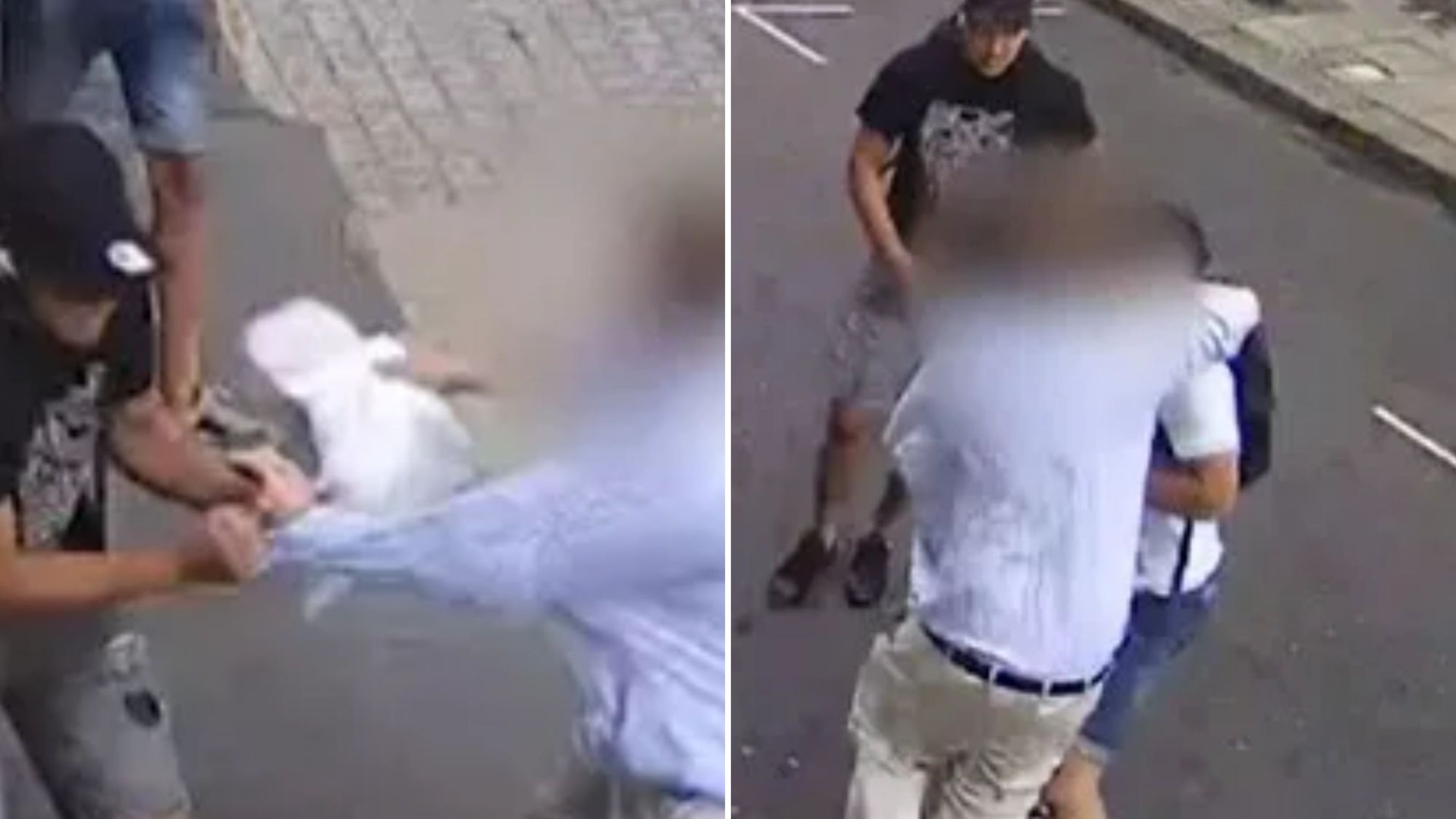 Moment granddad fights off muggers with a takeaway kebab as they try to steal £18k Rolex off his wrist in broad daylight