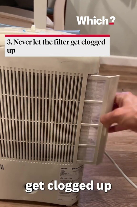 The pros explained that when the filter gets clogged up, it means the machine isn't working as effectively as it could