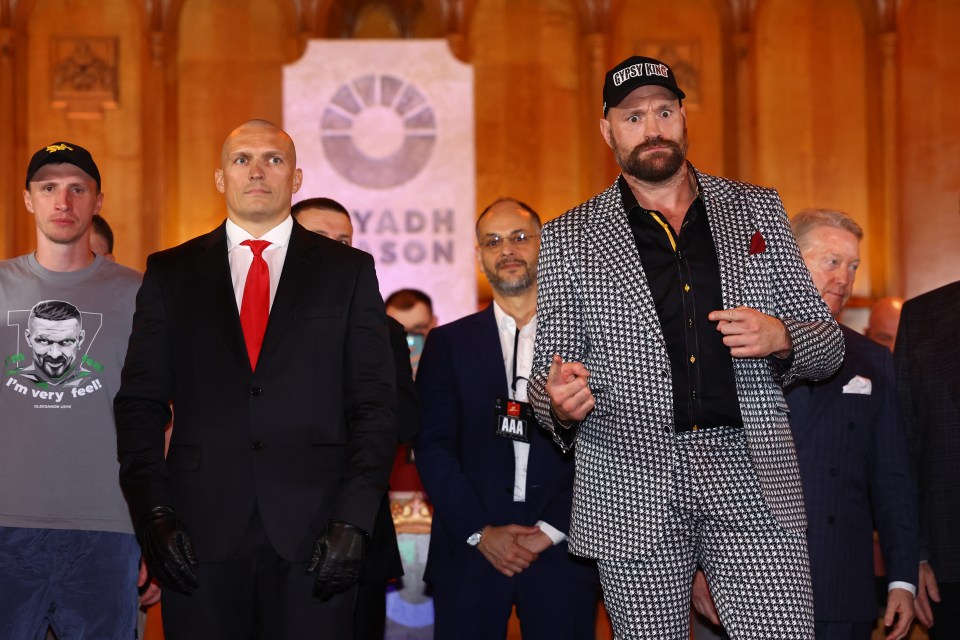 Unified heavyweight champ Usyk showcased a bold new look at a pre-fight press conference in October