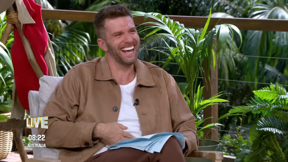 Joel Dommett, the host of Unpacked, was also cracking up