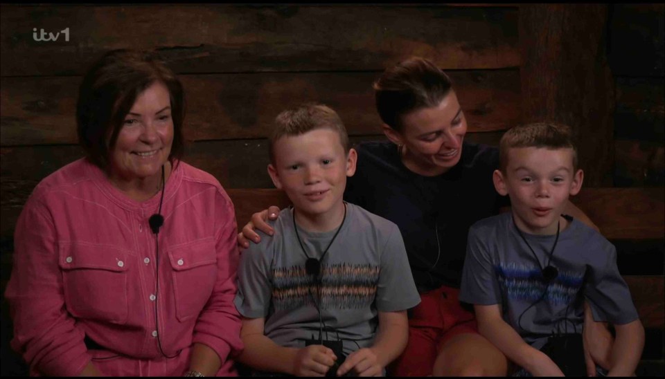 Coleen Rooney was surprised by her mother and two of her boys