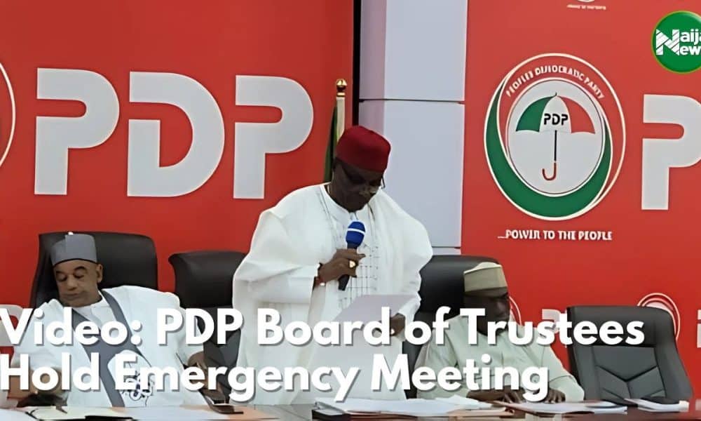 Video: PDP BoT Holds Emergency Meeting