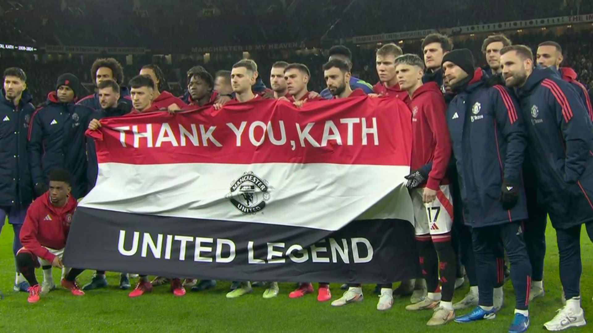 Man Utd pay emotional tribute to much-loved receptionist Kath Phipps after tragic passing aged 85