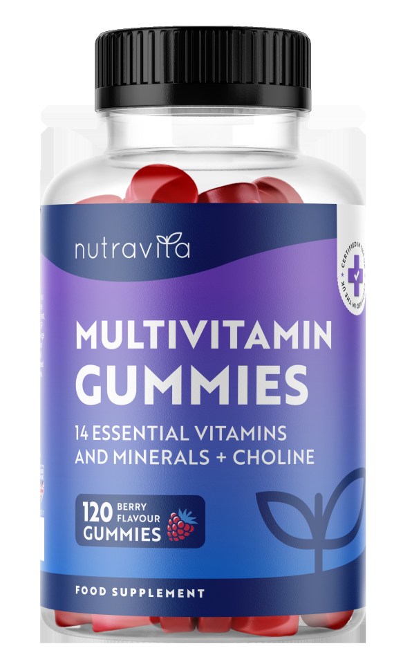 The new, vegan-friendly Multivitamin Gummies from Nutravita contain 14 active vitamins and minerals, including zinc, biotin, folic acid and niacin