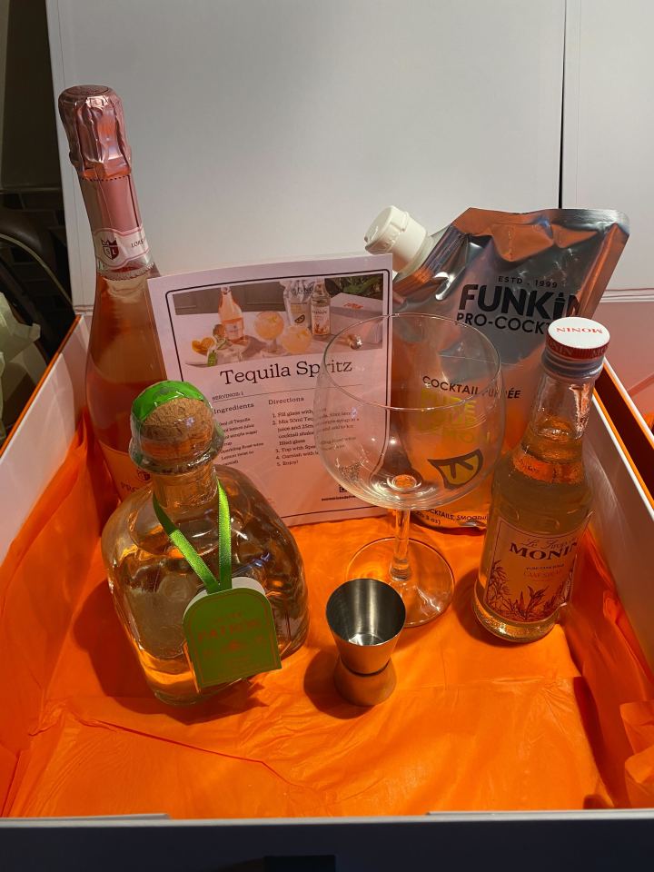 I tried four of the viral drink boxes - including the Tequila Spritz cocktail