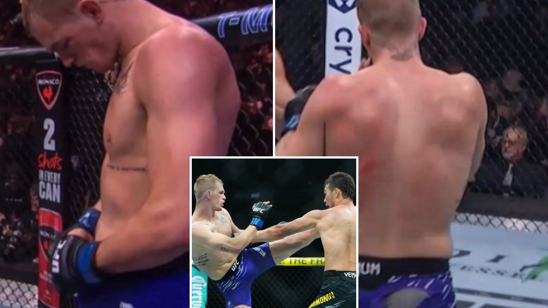 Ian Garry suffers wardrobe malfunction and changes shorts mid-fight as he LOSES to Shavkat Rakhmonov at UFC 310