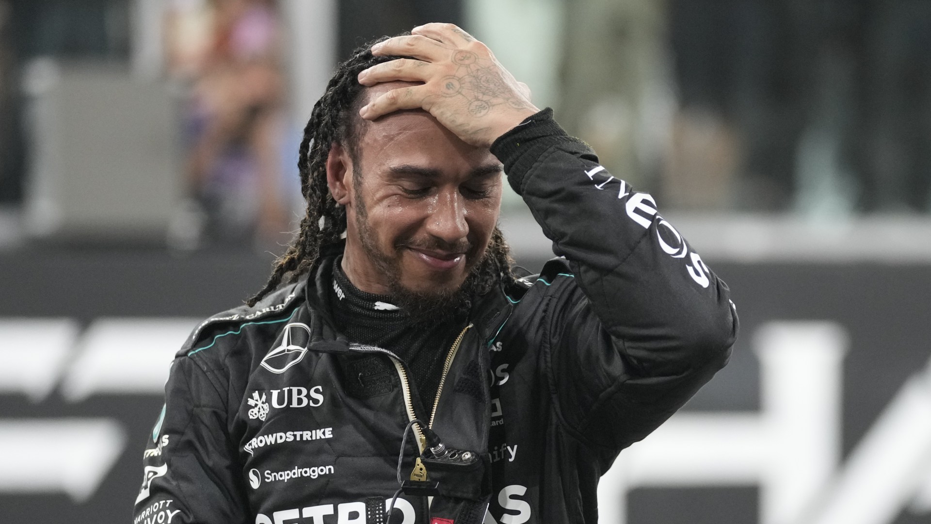 Lewis Hamilton fights back tears as he sends classy tribute to Mercedes colleagues ahead of Ferrari switch