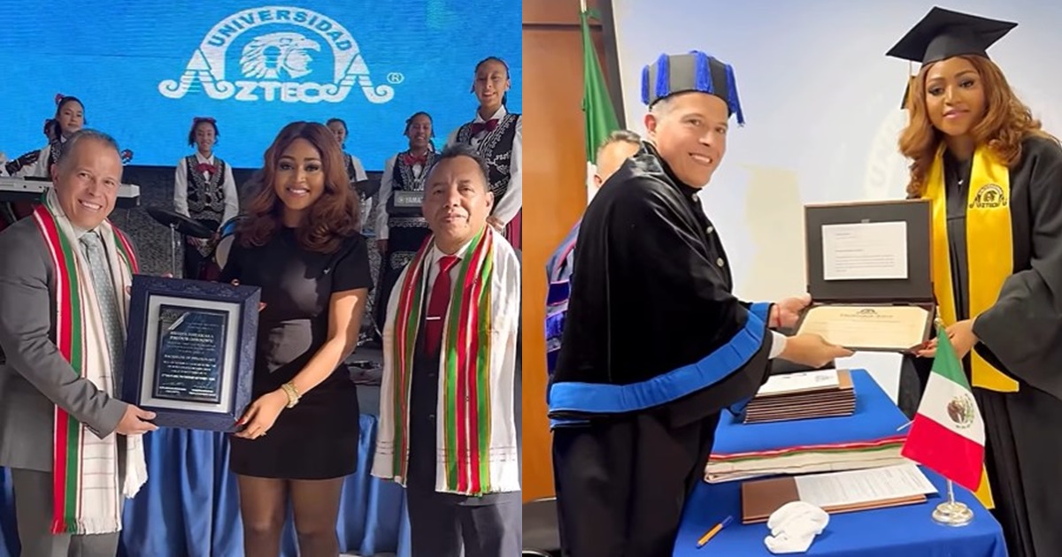 Actress Regina Daniels bags a bachelor’s degree in Psychology from a Mexican University (WATCH)