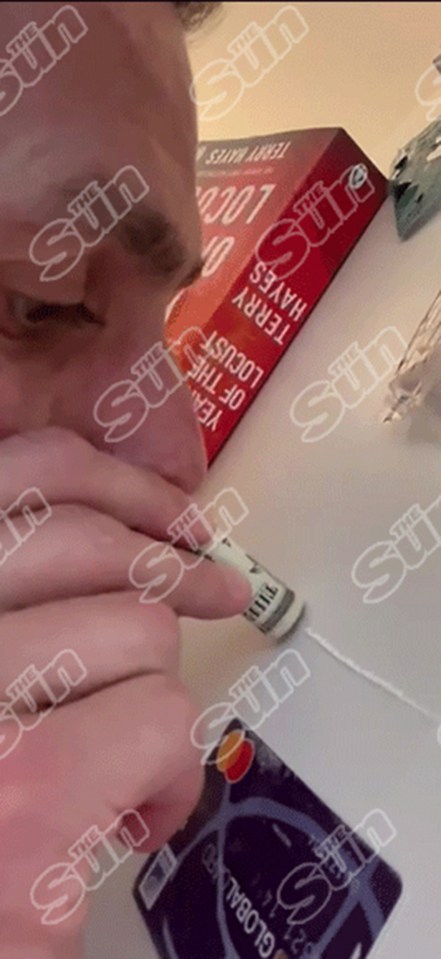 SunSport then revealed a video of him snorting a suspicious white powder