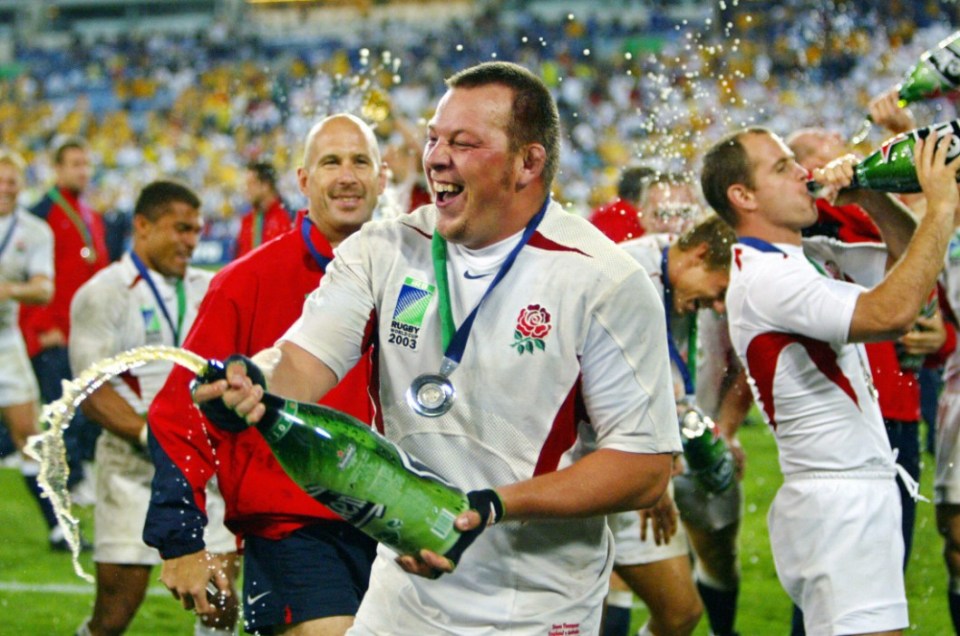 Thompson also cannot recall winning England's only World Cup in 2003