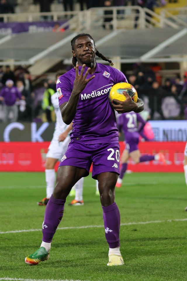 Kean has been enjoying an impressive season with Fiorentina