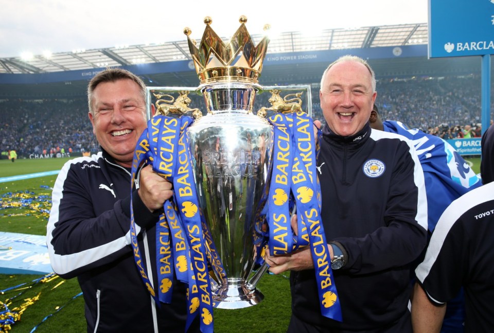 Shakespeare, left, was assistant manager of the Leicester side that won the Premier League in 2016