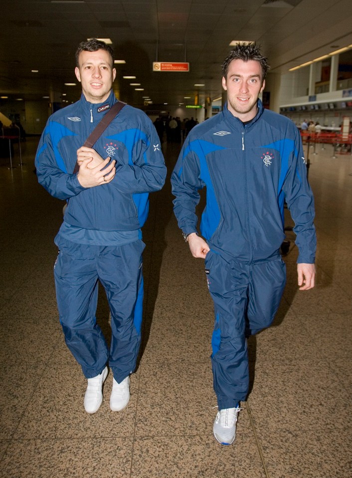 Hutton and McGregor were team-mates for Rangers and Scotland