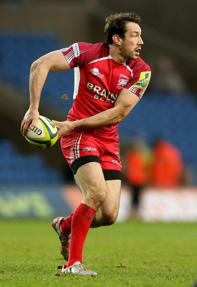 Voyce in action for London Welsh against Newport Gwent Dragons at the Kassam Stadium on February 3, 2013