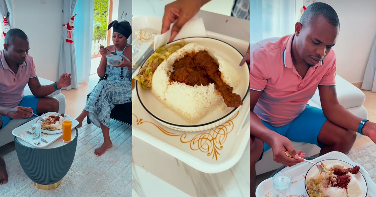 "Una no de chop together for marriage?" – Woman shares how she serves her husband meals compared to herself (WATCH)