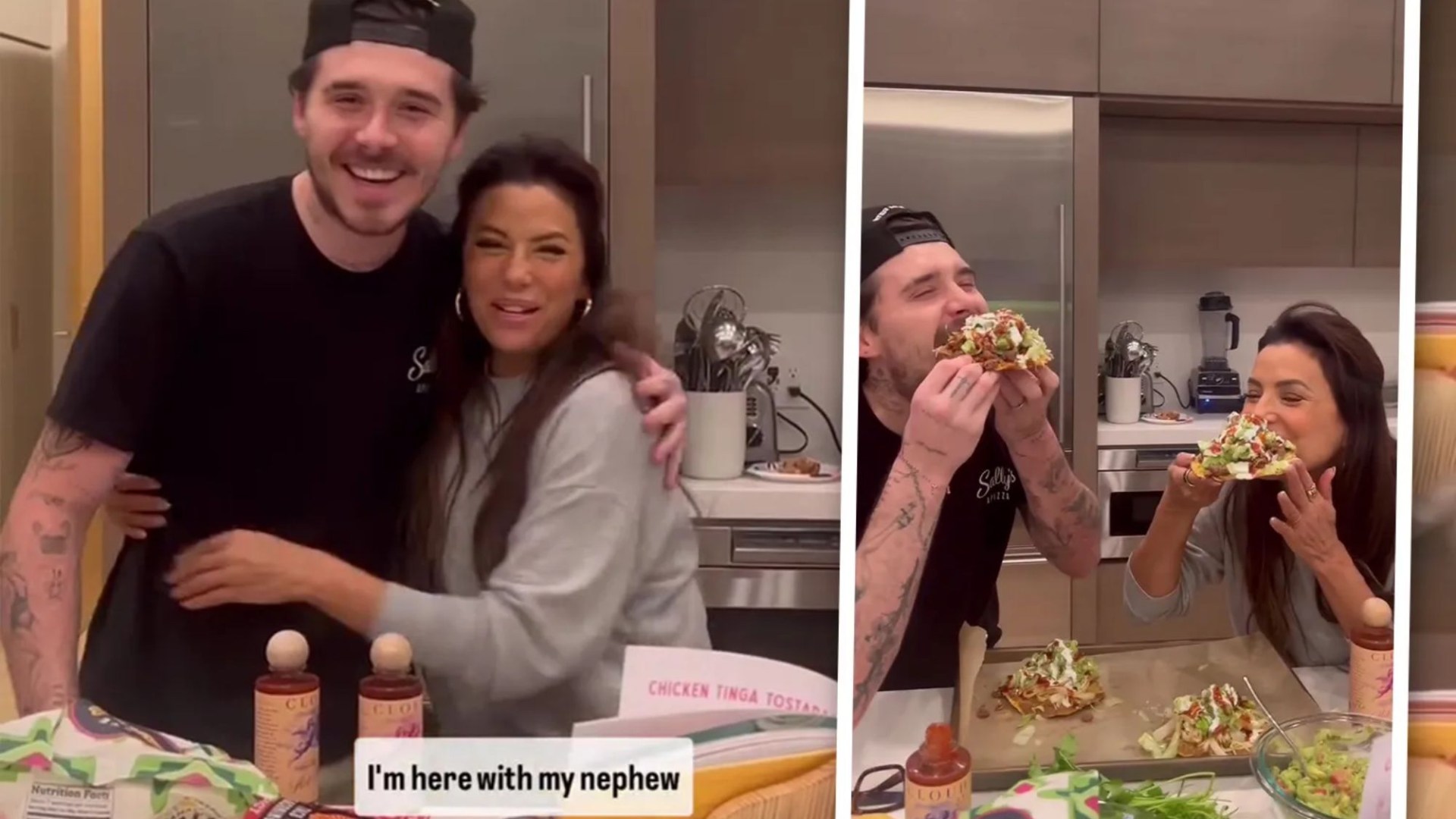 Brooklyn Beckham & Eva Longoria cook up a storm for tutorial together