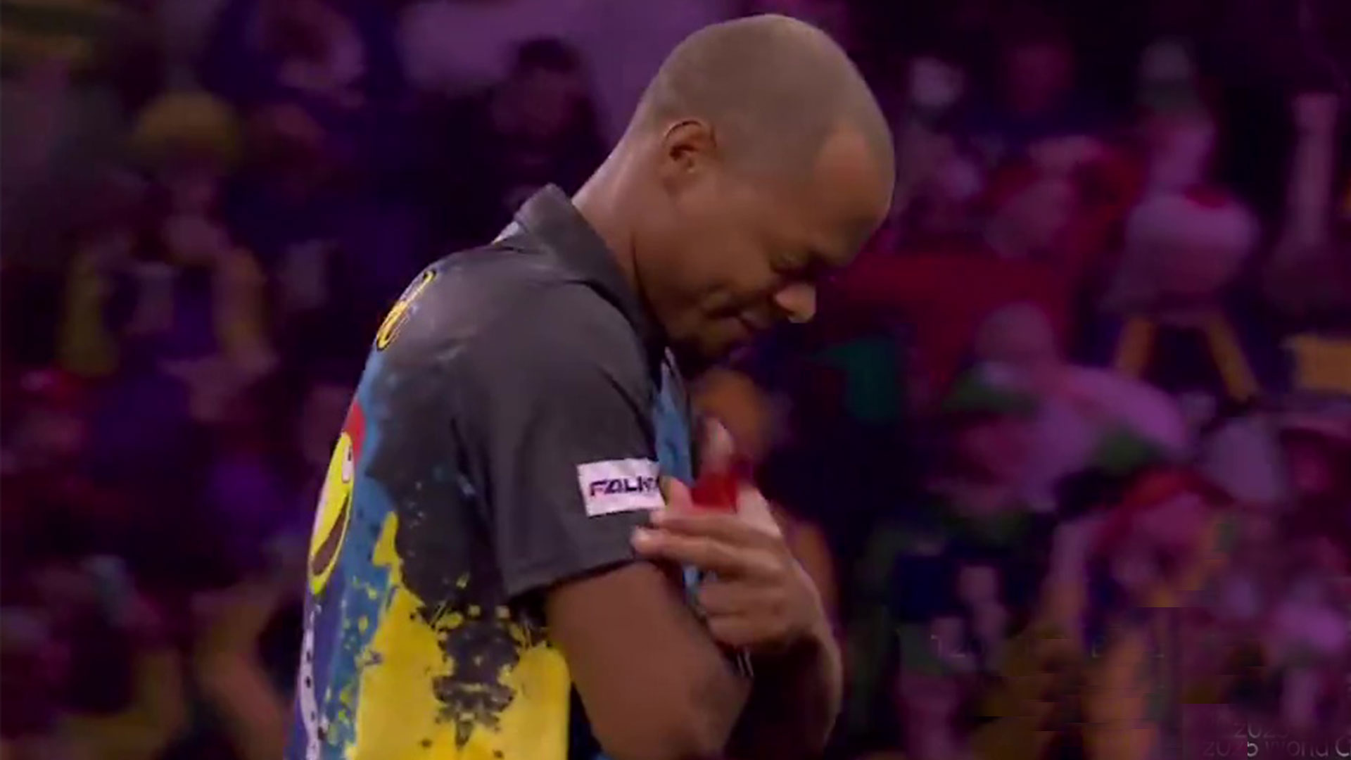 World Darts Championship ace celebrates hitting 180 by doing Cole Palmer's 'cold' celebration... & here's the reason why