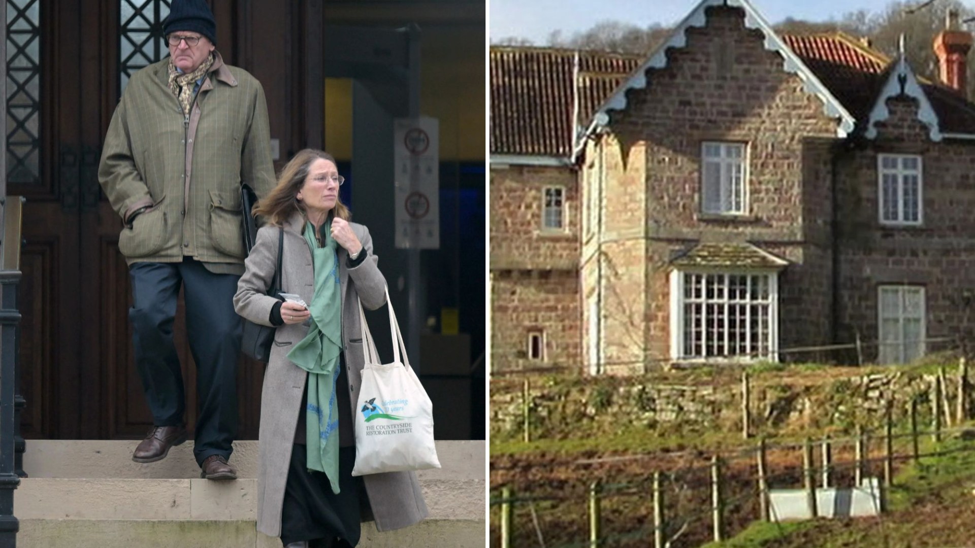 Couple in court over death of gardener who 'fell from quadbike while spraying weeds at their £2.5m mansion'