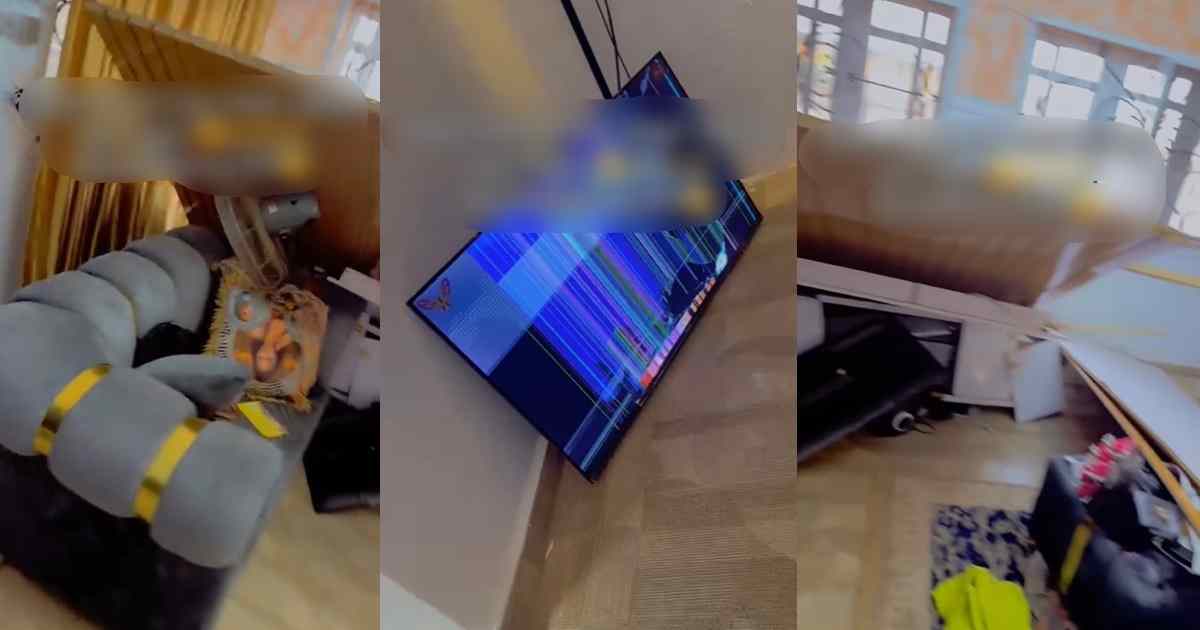 Woman Celebrates Narrow Escapɘ After Console Falls on Chair She Occupied the Previous Night (WATCH)