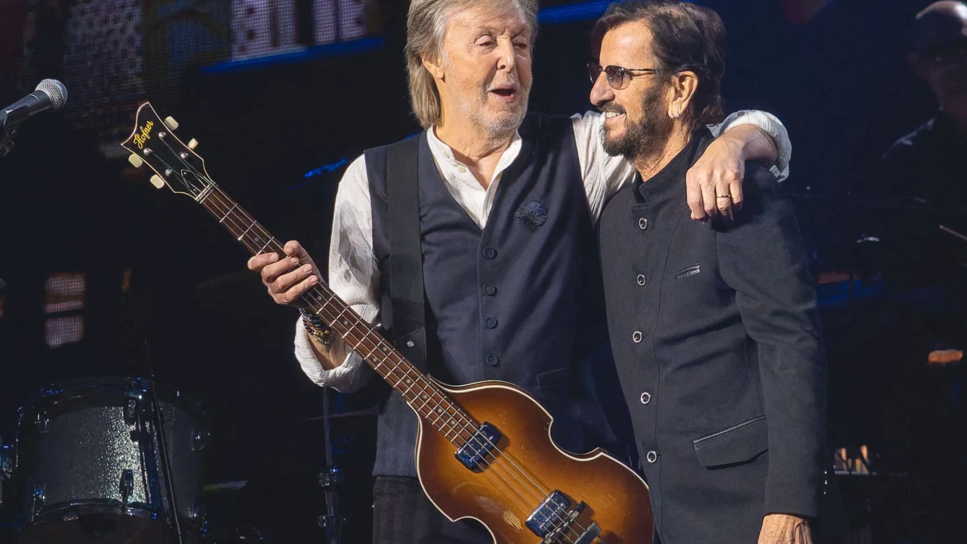 Paul McCartney reunited with beloved bass guitar at gig 50 years after it was stolen