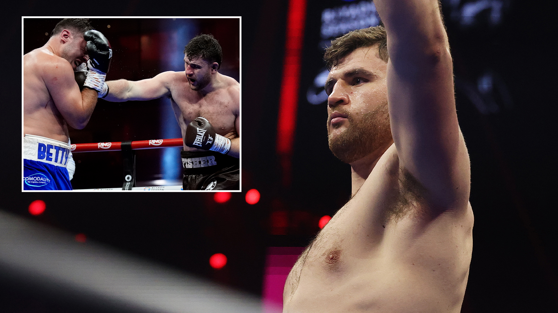 Johnny Fisher sneaks narrow points win against Dave Allen despite getting floored on Fury vs Usyk undercard