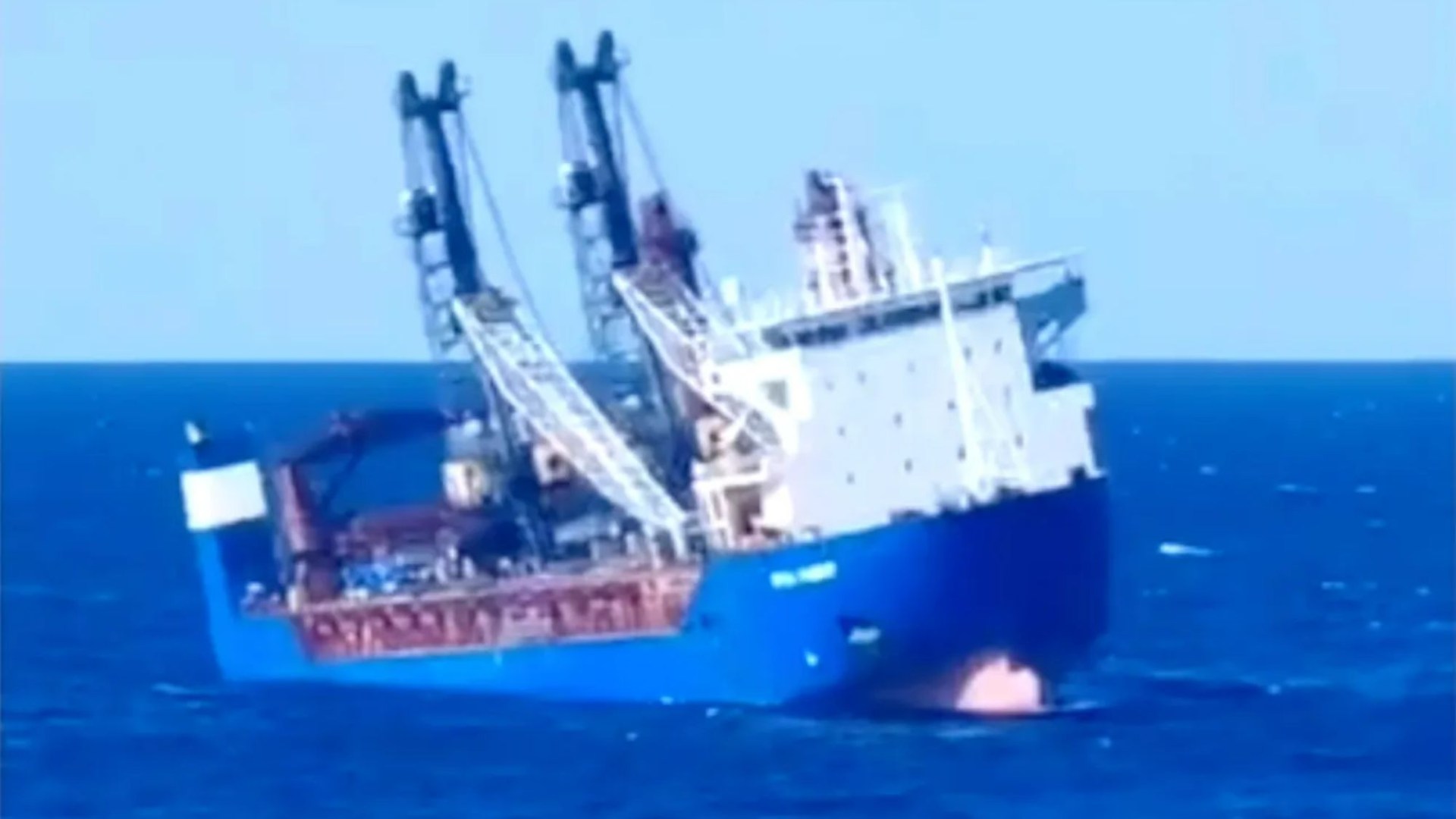 Russian 466ft cargo ship on secret mission for Putin sinks off coast of Spain after ‘explosion on board’ – The Scottish Sun