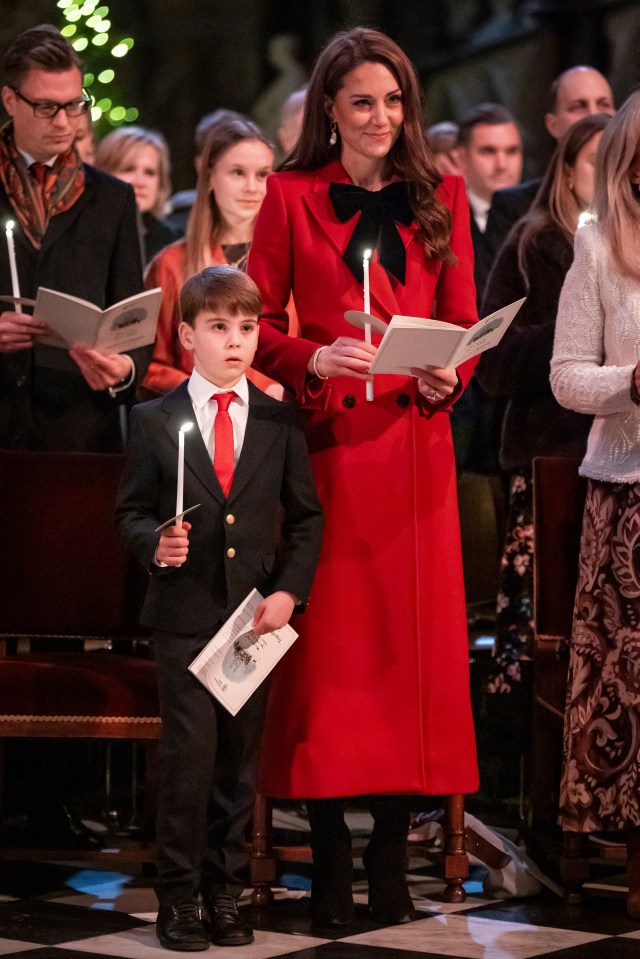 Princess Kate at her Together at Christmas carol concert with son Prince Louis