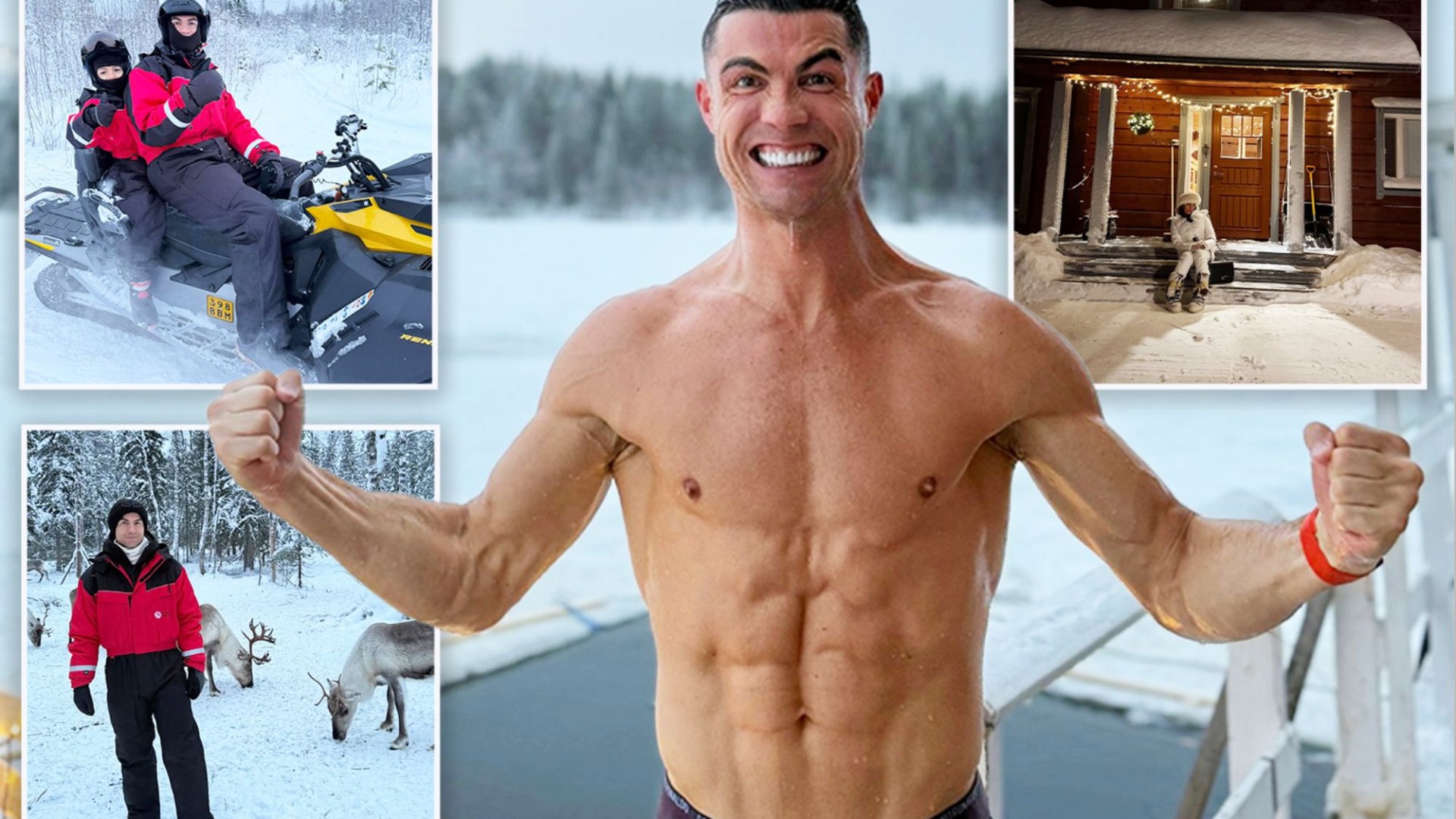 Inside Cristiano Ronaldo and Georgina Rodriguez's Christmas trip to Lapland with snowmobiles and reindeer