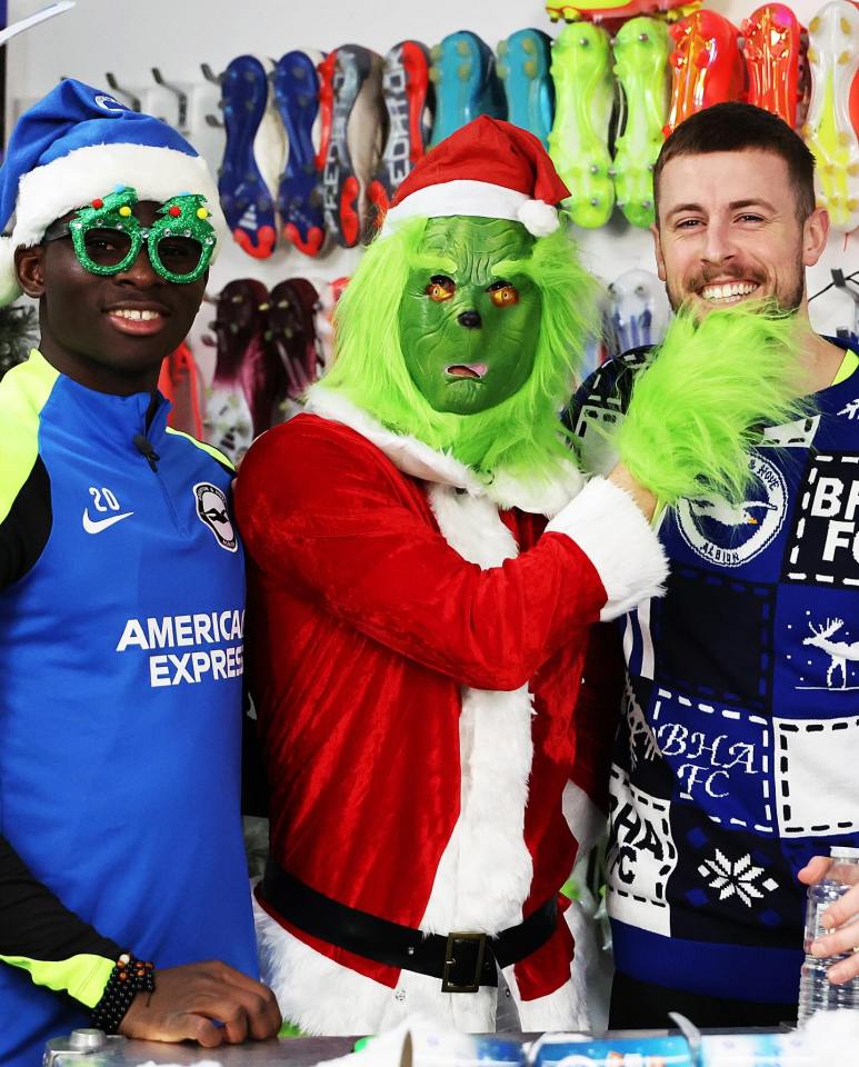 Brighton and Hove Albion were visited by the Grinch