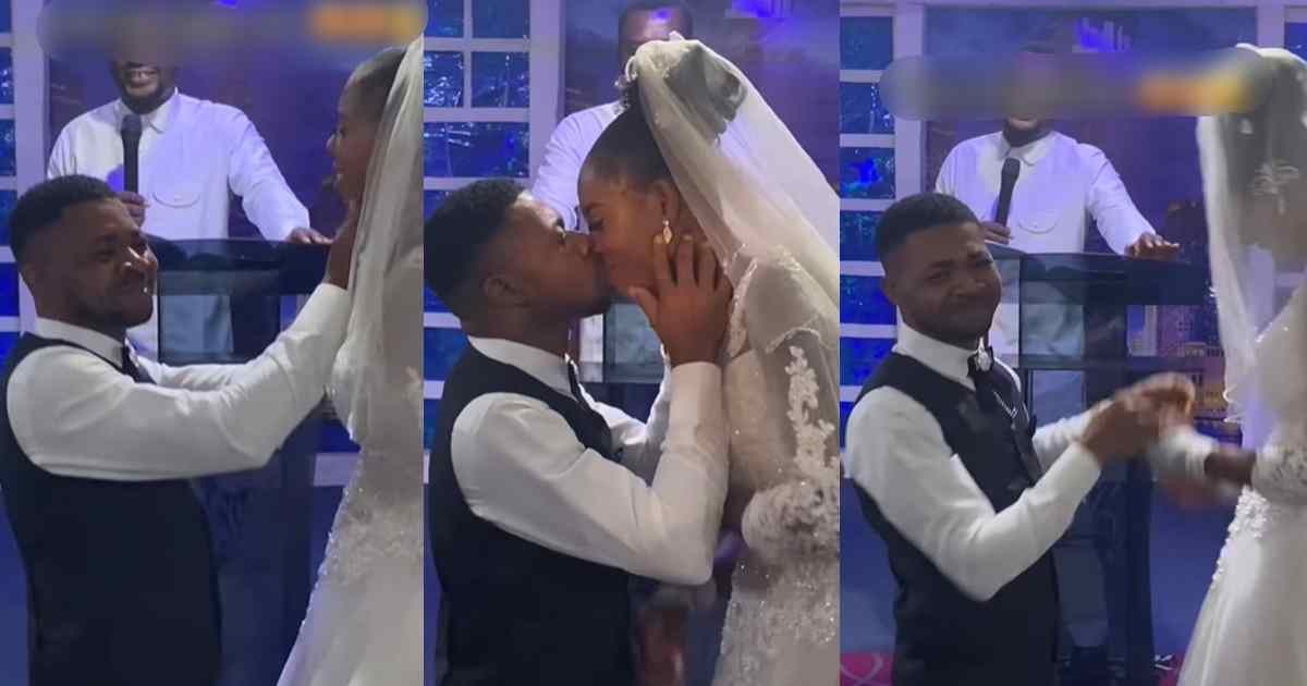 Bride refuses to exchange k!ss with her husband on their wedding day (WATCH)