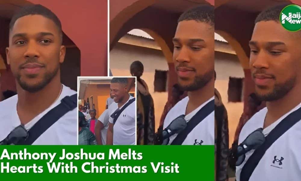 Christmas: Anthony Joshua Visits Hometown In Ogun State