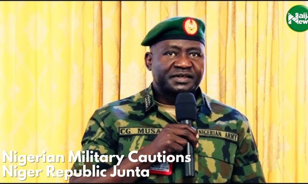 Nigerian Military Cautions Niger Republic Junta